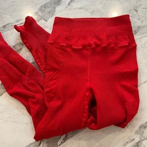 FP Movement Red Textured Legging